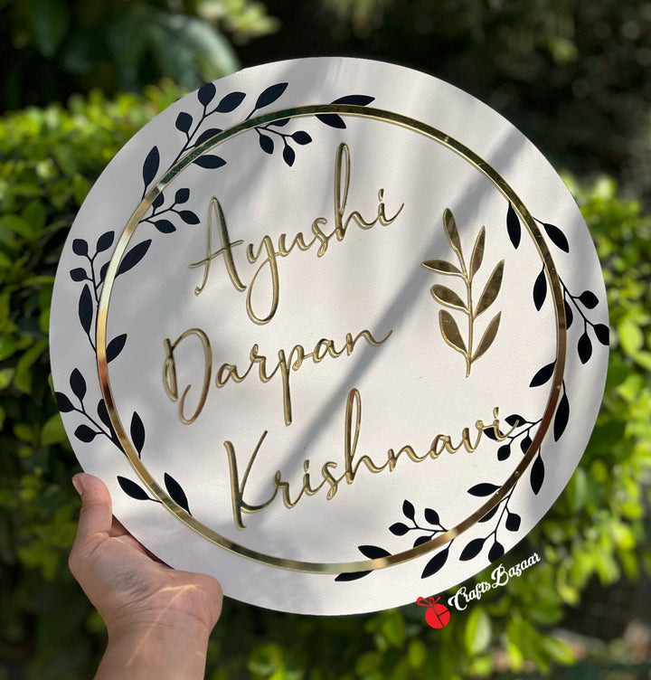 Leaf Name Plate