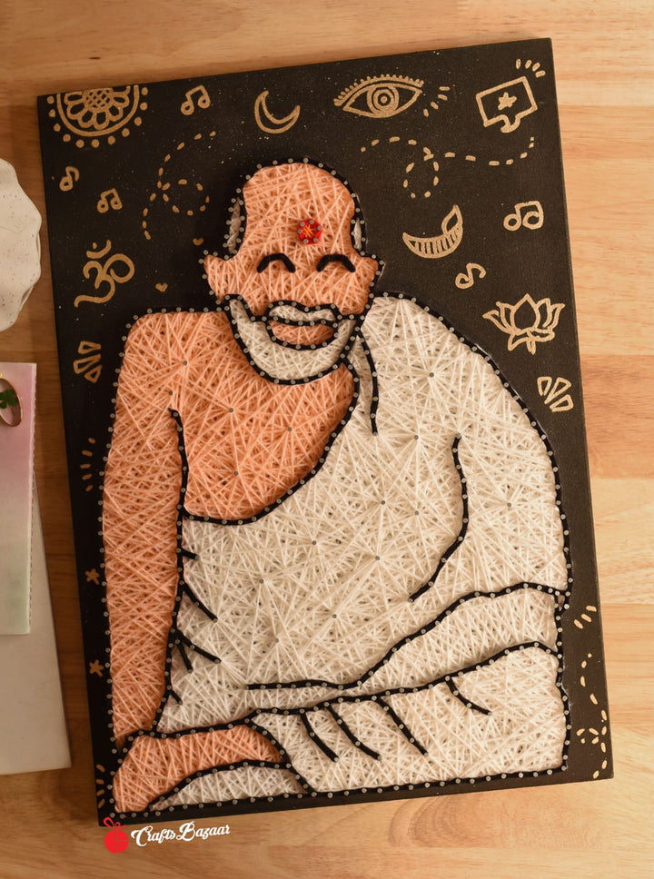 Neem Karoli Baba- Illustration Stringart