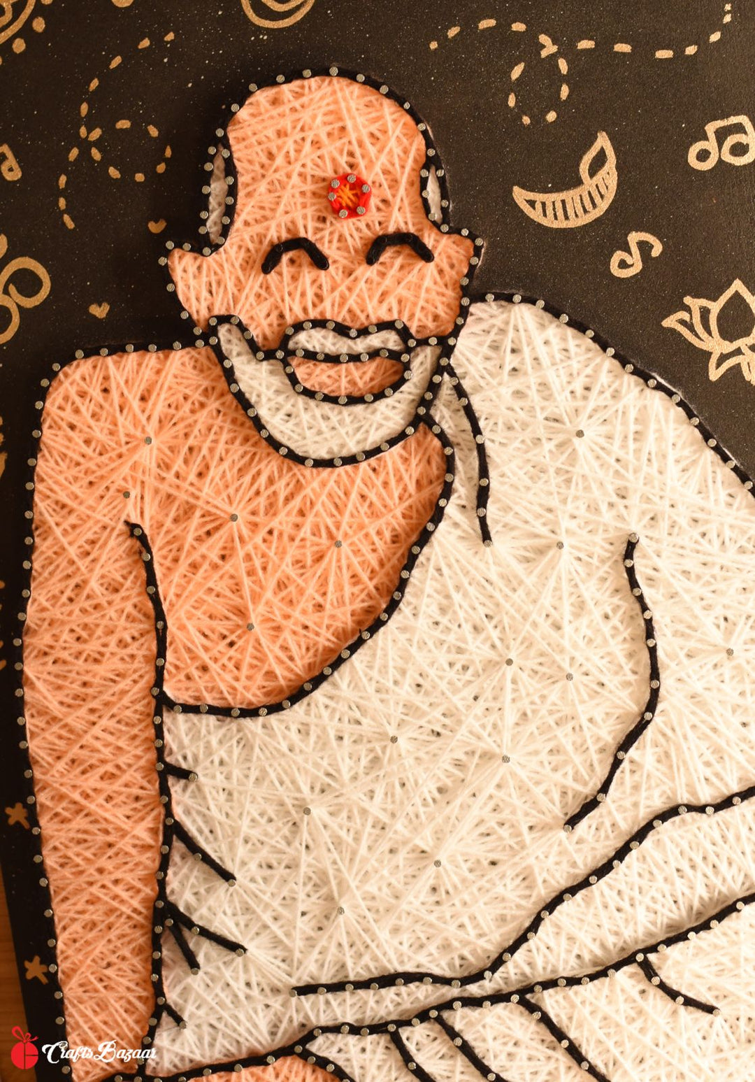 Neem Karoli Baba- Illustration Stringart