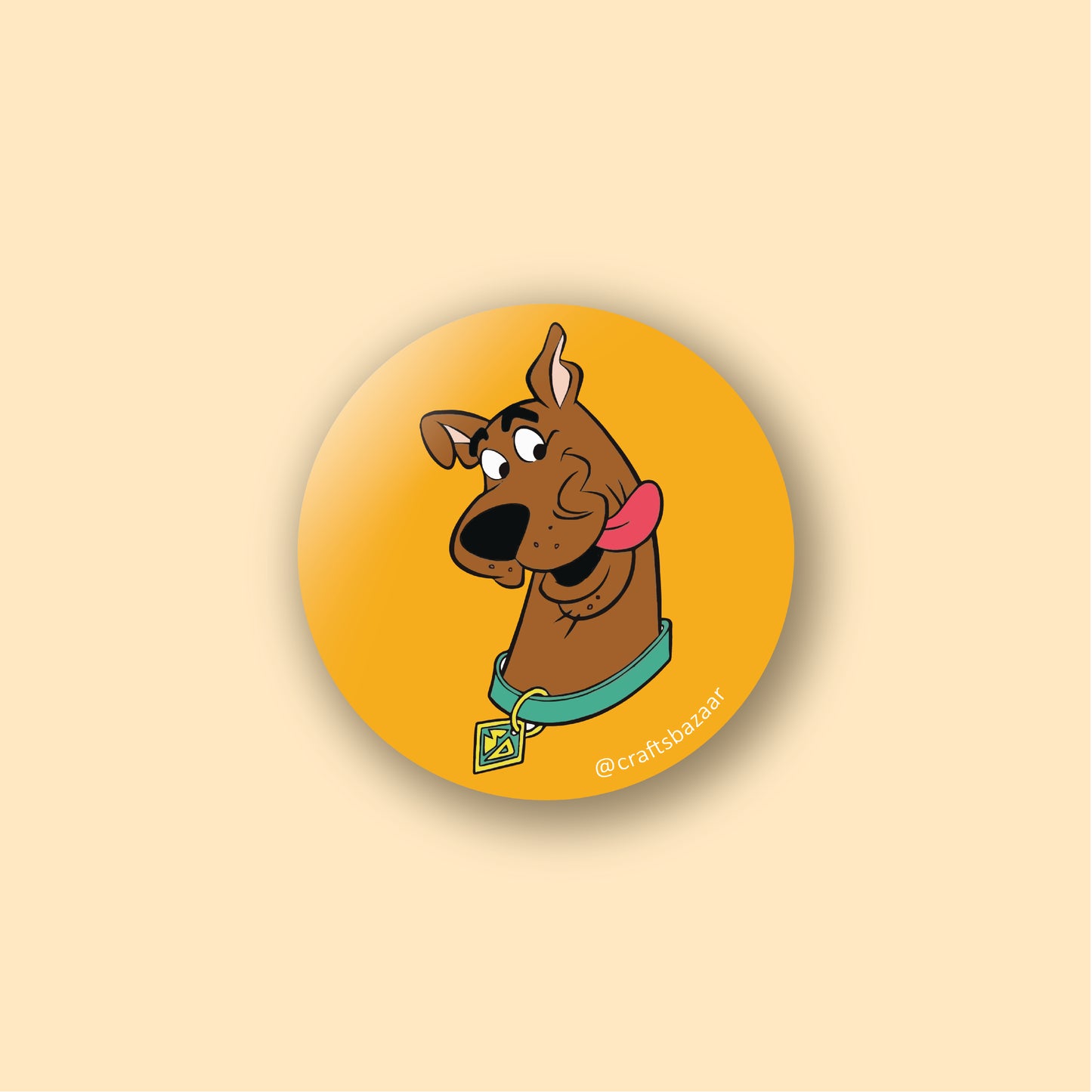 Scooby-Doo Button Badge