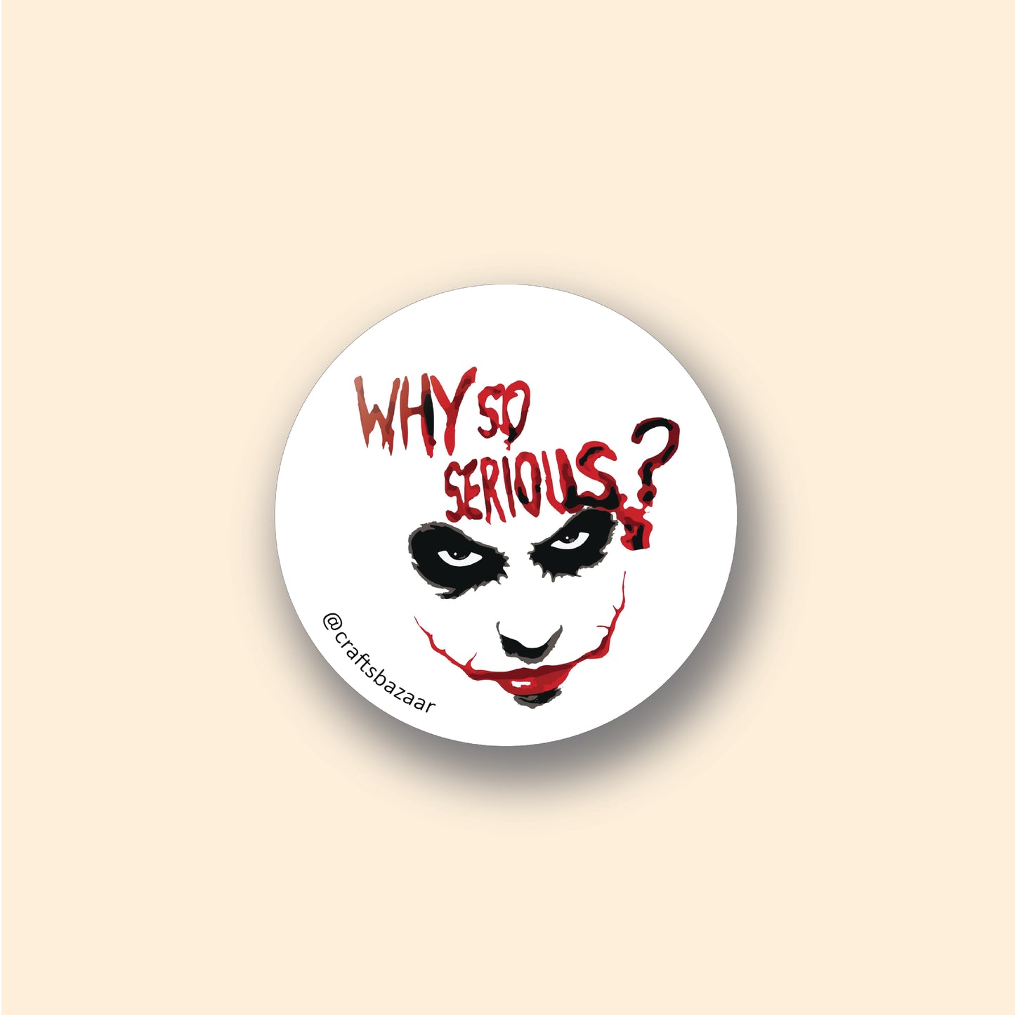 The Joker Button Badge