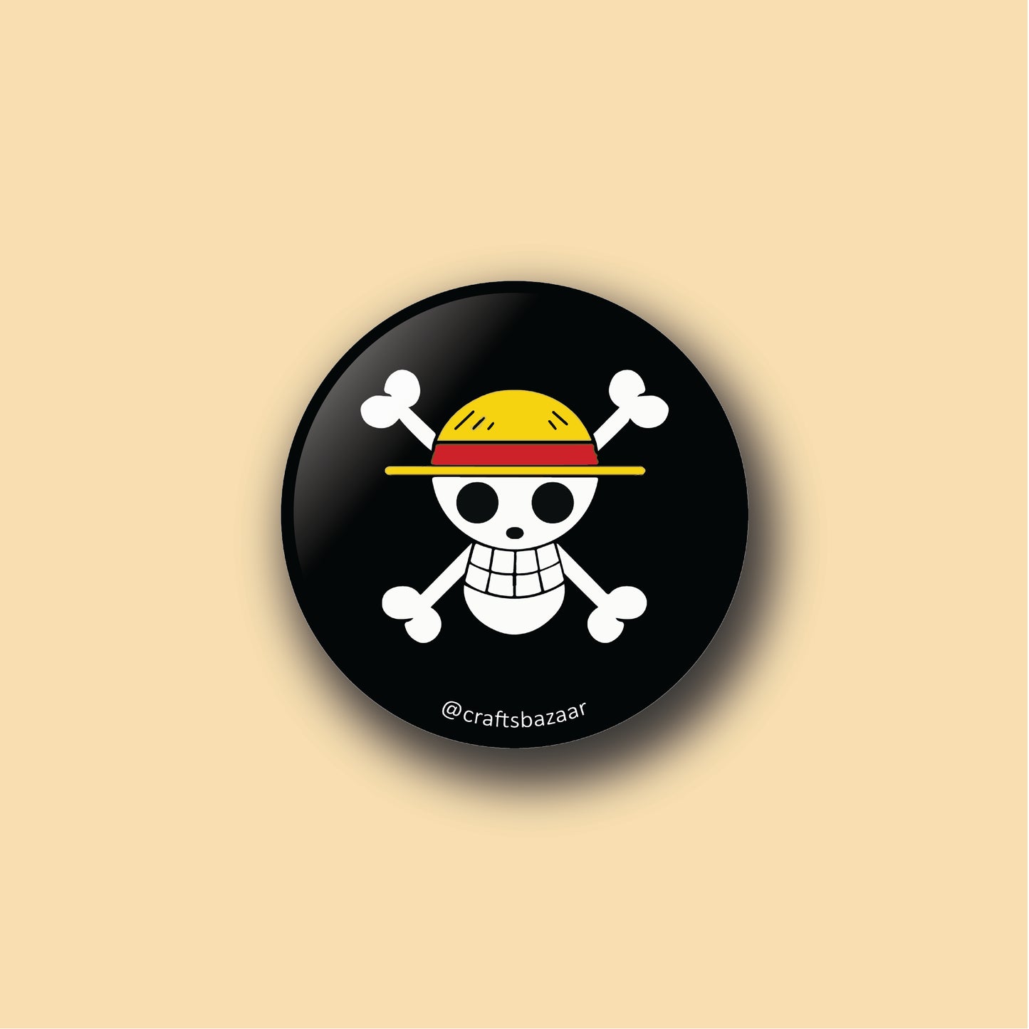 Jolly Roger Button Badge