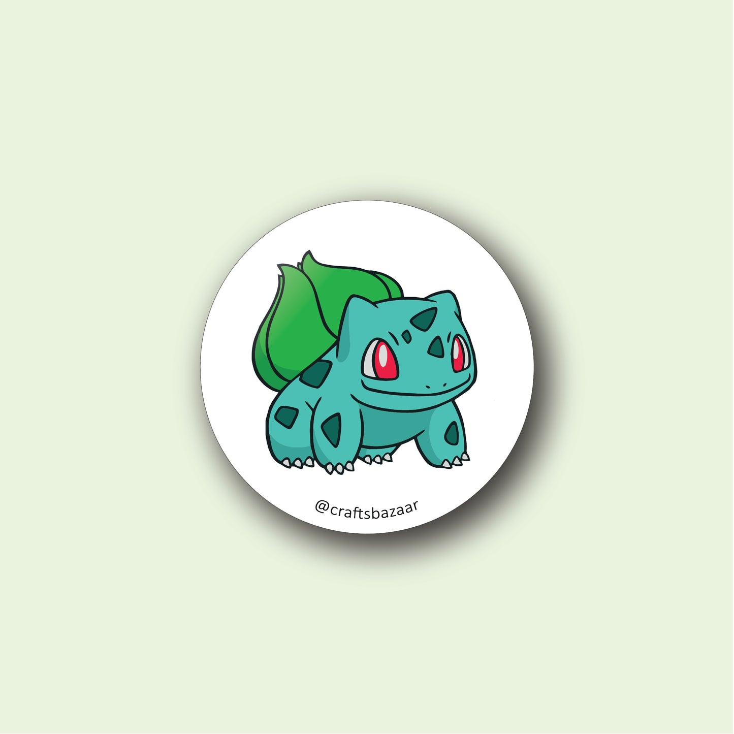 Bulbasaur Pokémon Button Badge