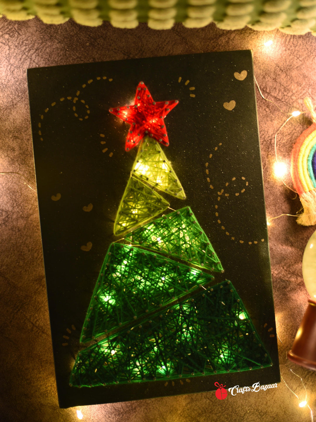 Christmas tree with light