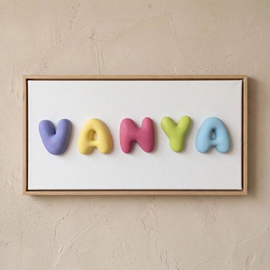Bubble Letters Wall Art