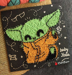 Baby Yoda Grogu - String Art - Craftsbazaar