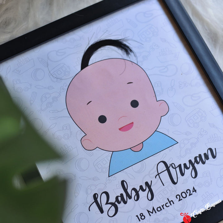 Baby Hair Keepsake - Photo Frame