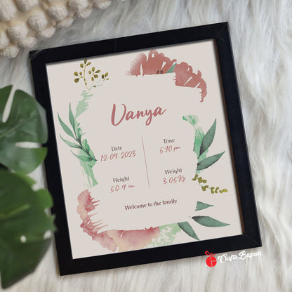 Baby Announcement Frame
