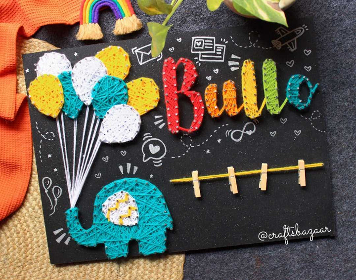 Ballu- Personalised Kids Name String Art with photos close up shop