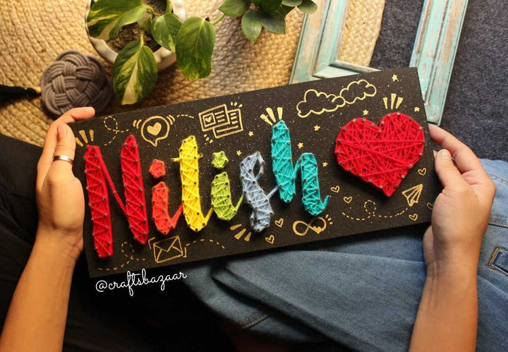 Bitsy- Customised Name String Art - Craftsbazaar