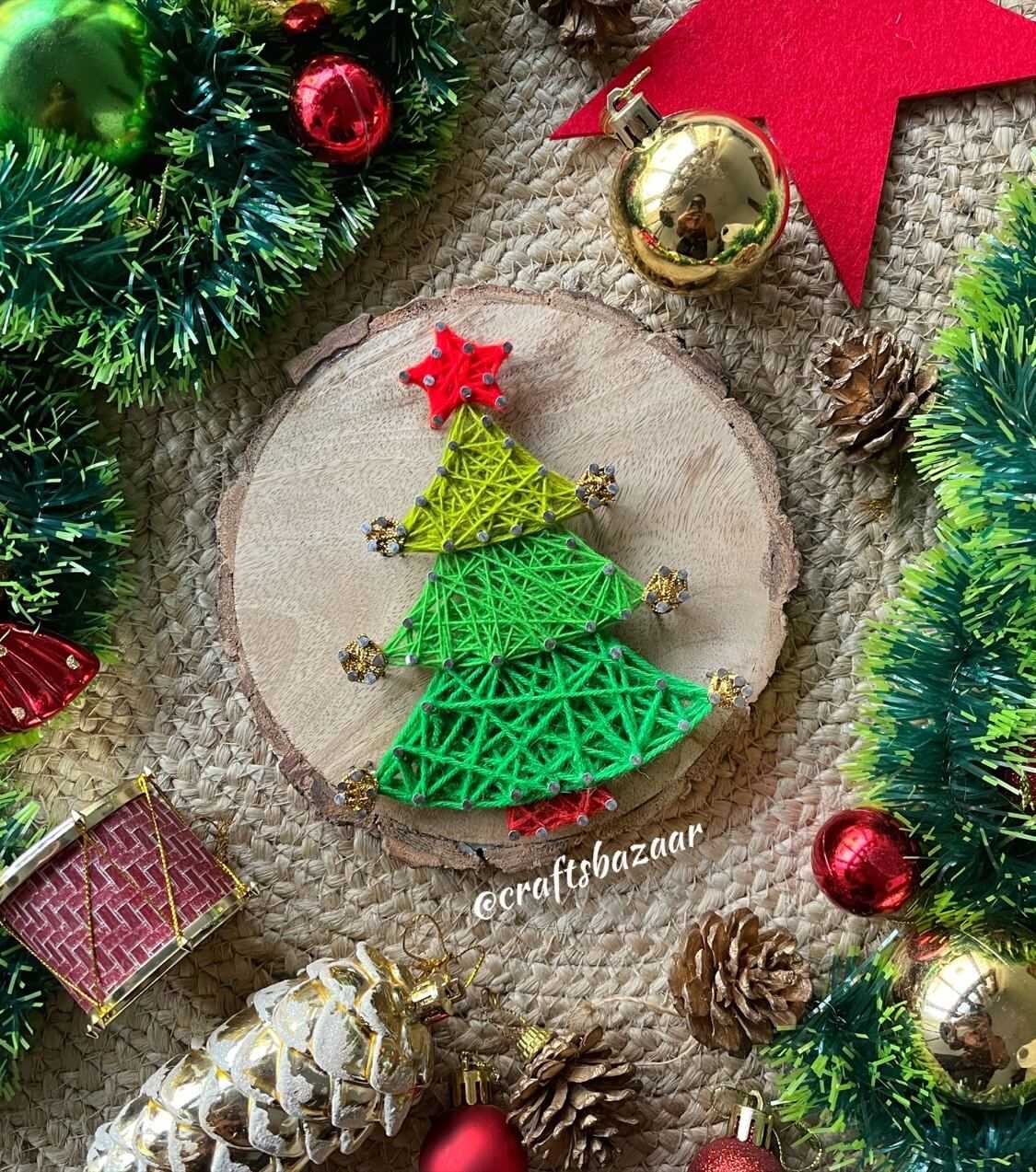 Christmas Tree String Art - Craftsbazaar