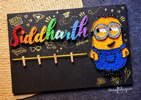 Kids Name String Art With Cartoons Personalised Gifts for Kids ...