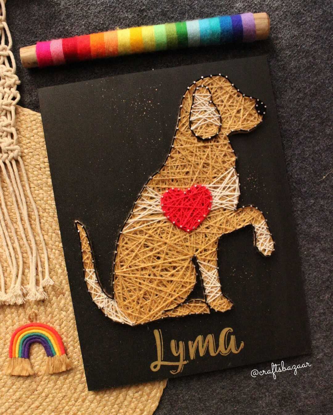 Dog Love String Art - Craftsbazaar