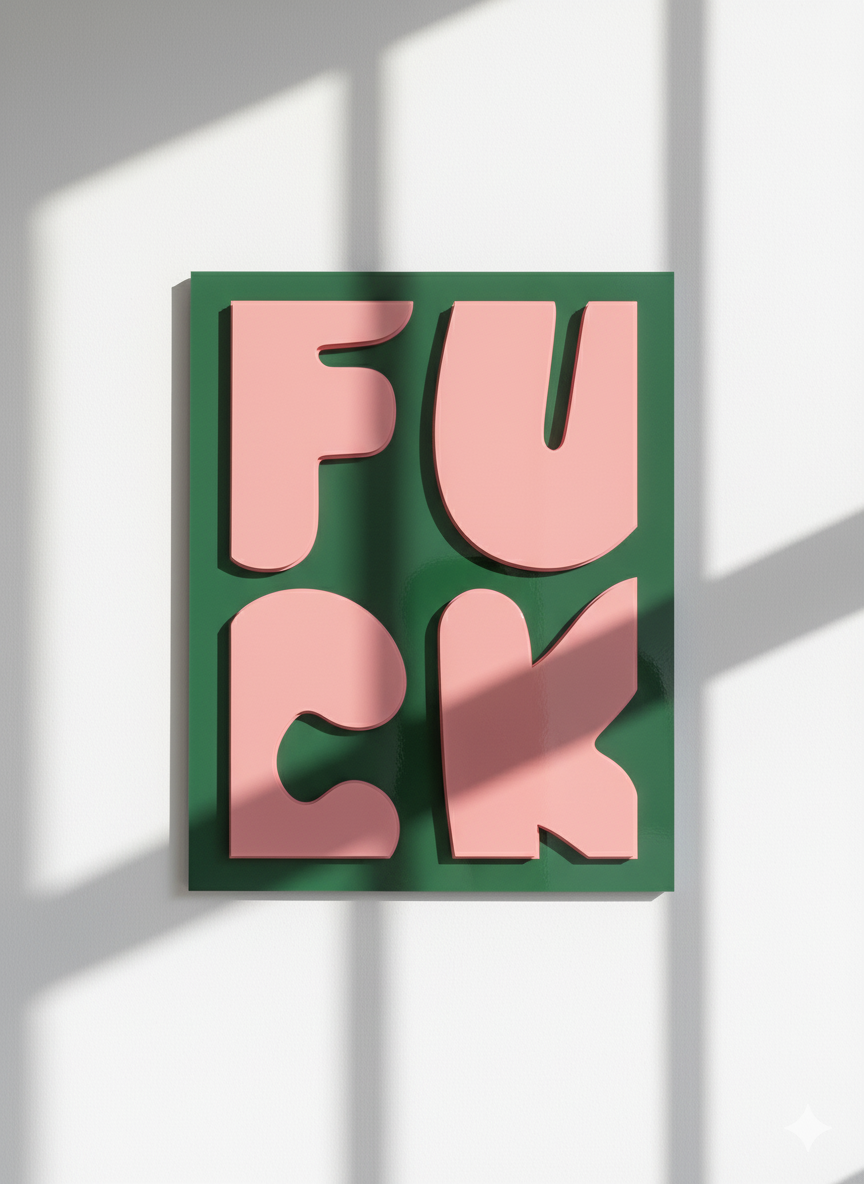 FCUK Acrylic Poster