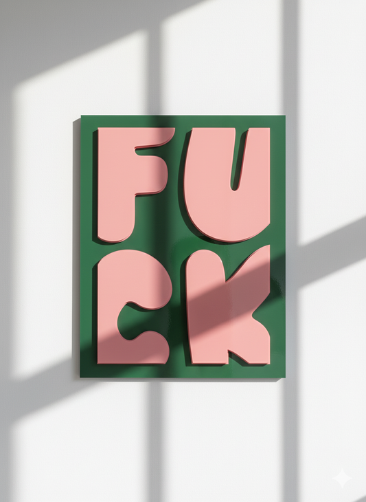 FCUK Acrylic Poster
