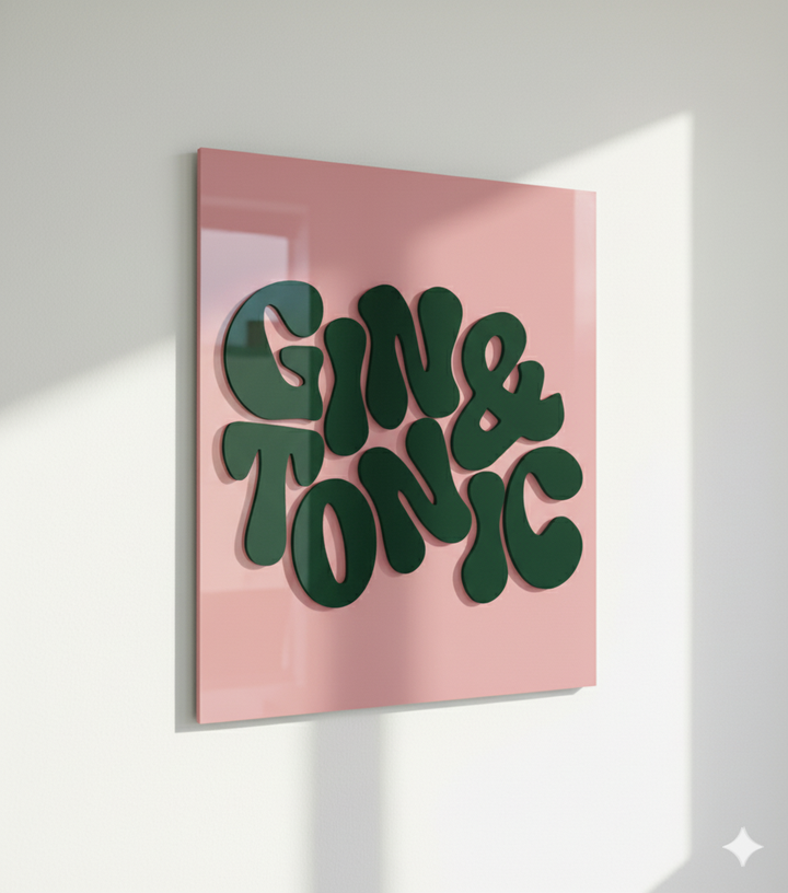 Gin & Tonic Acrylic Poster