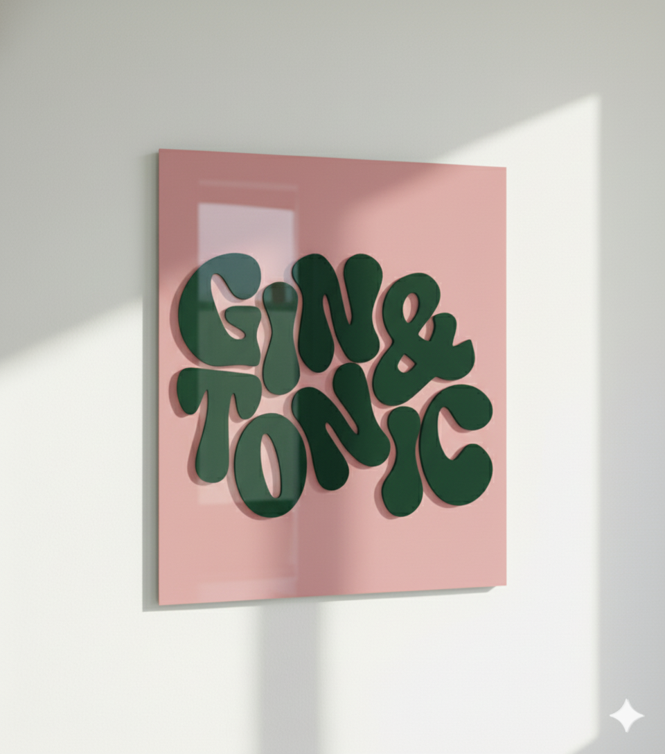 Gin & Tonic Acrylic Poster