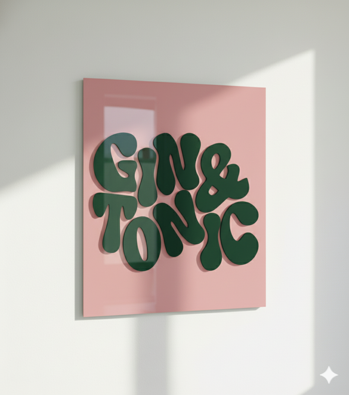Gin & Tonic Acrylic Poster