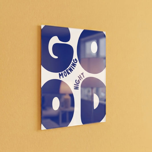 Good Morning Good Night Acrylic Poster