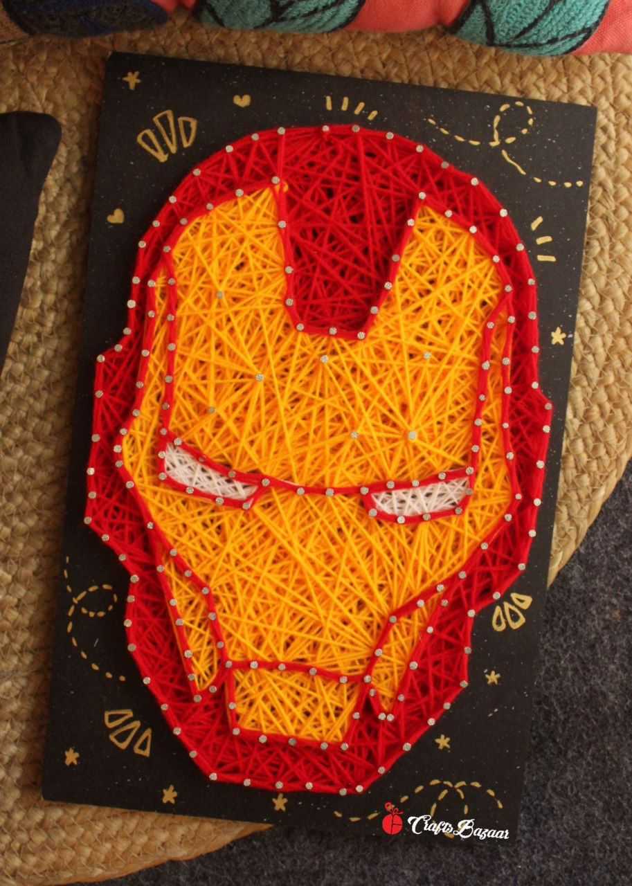 Iron Man - String Art - Craftsbazaar