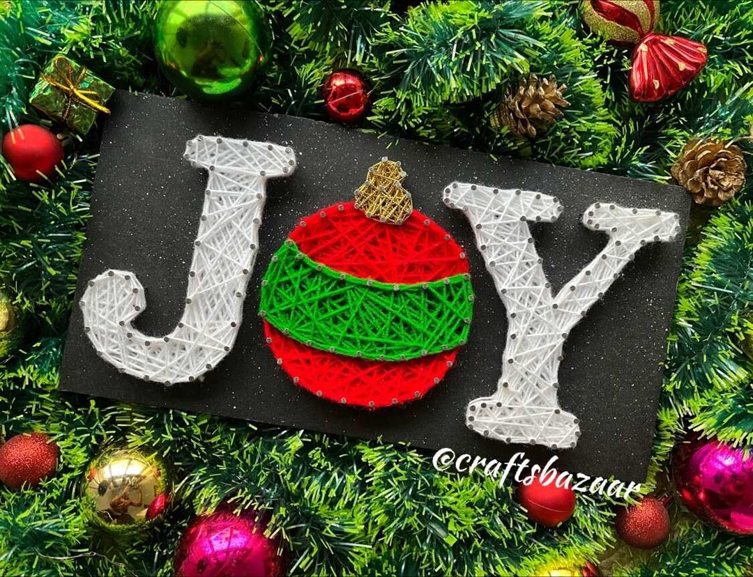 Joy Of Christmas String Art Pattern - Craftsbazaar