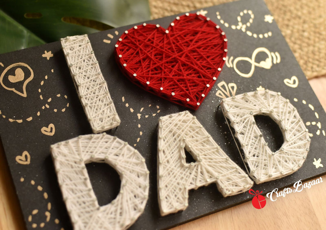 I love dad string art