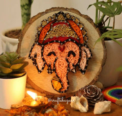 Little Ganesha String Art - Festive Décor - Craftsbazaar