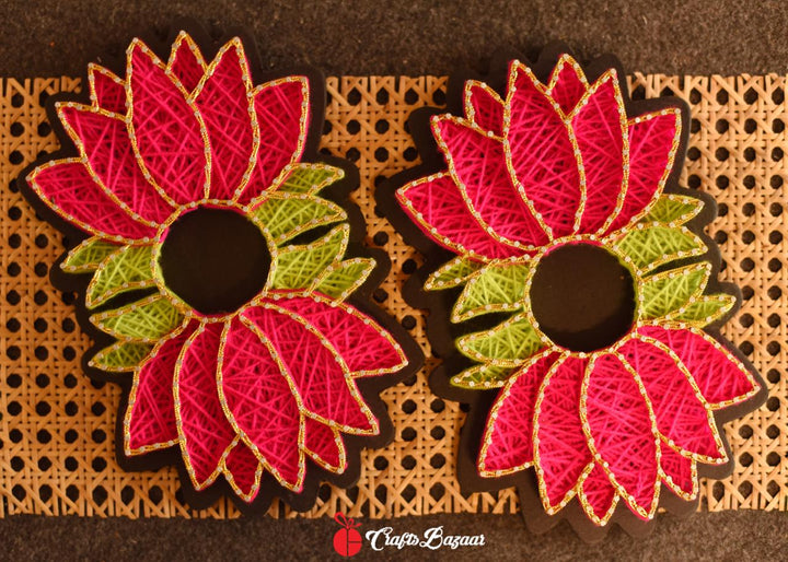 Lotus Stringart Diya Holder