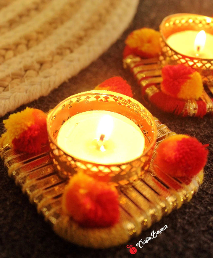 Mandala Tea Light Holder - Festive Decor - Craftsbazaar