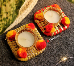 Mandala Tea Light Holder - Festive Decor - Craftsbazaar