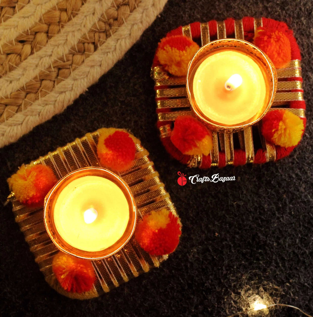 Mandala Tea Light Holder - Festive Decor - Craftsbazaar