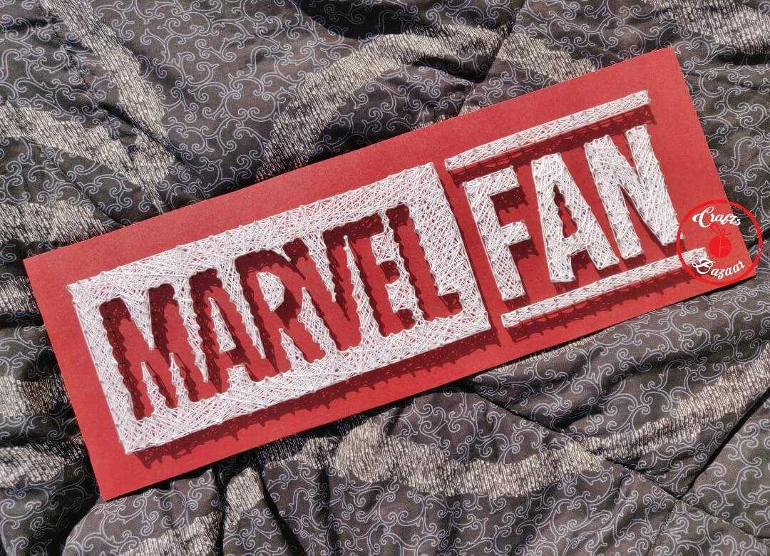 Marvel Fan String Art - Craftsbazaar