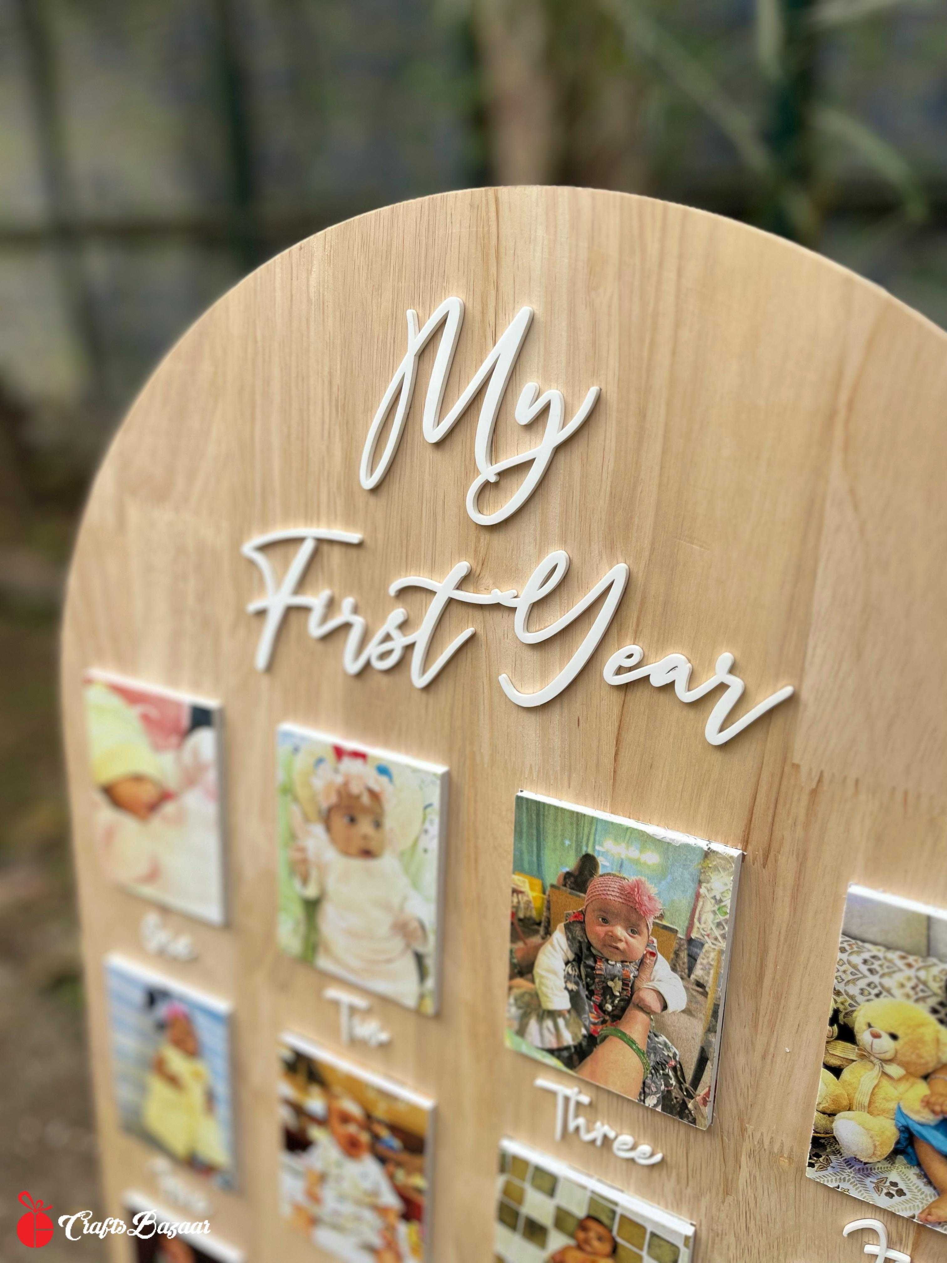 My First Year- Memory Board - Craftsbazaar