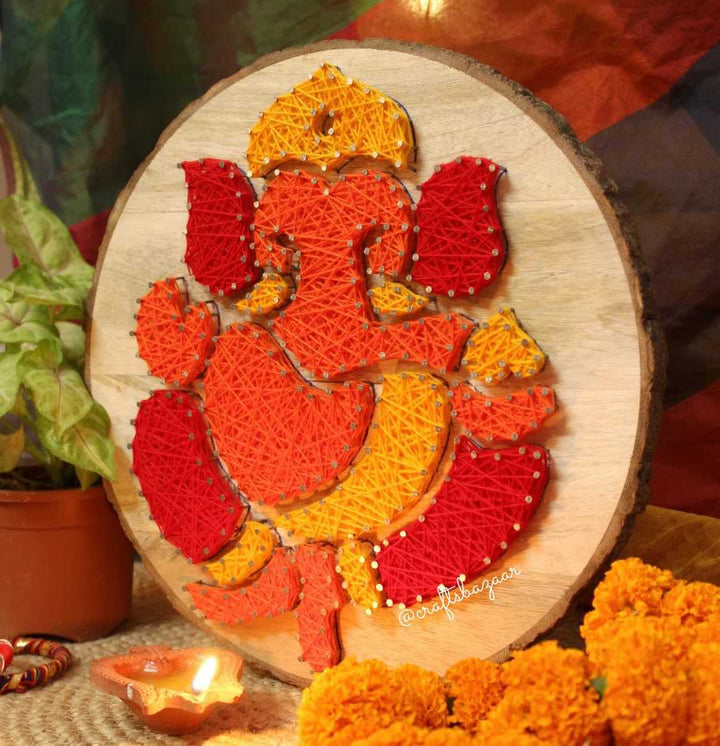 My Ganesh String Art - Diwali Home Décor - Craftsbazaar