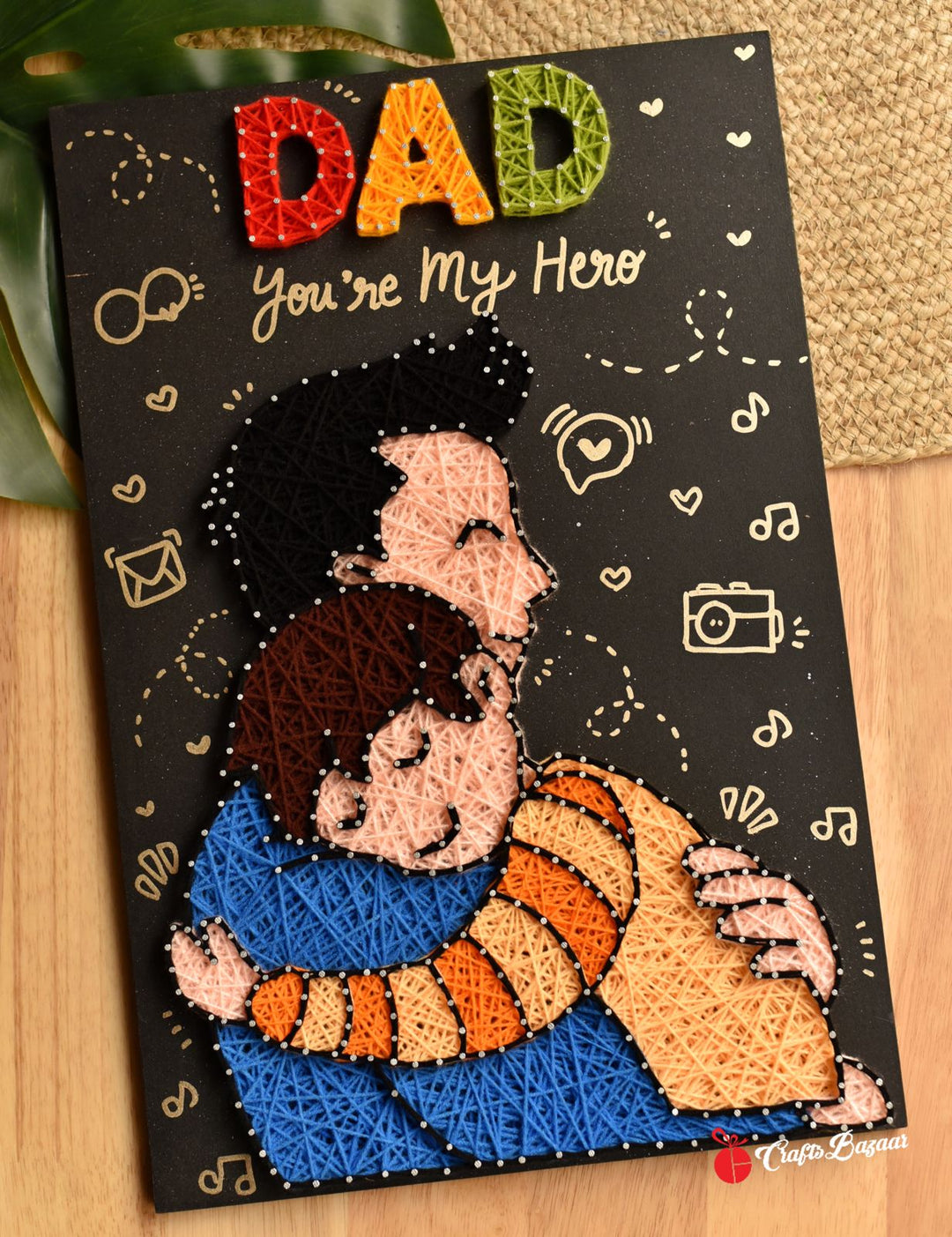 Father son string art