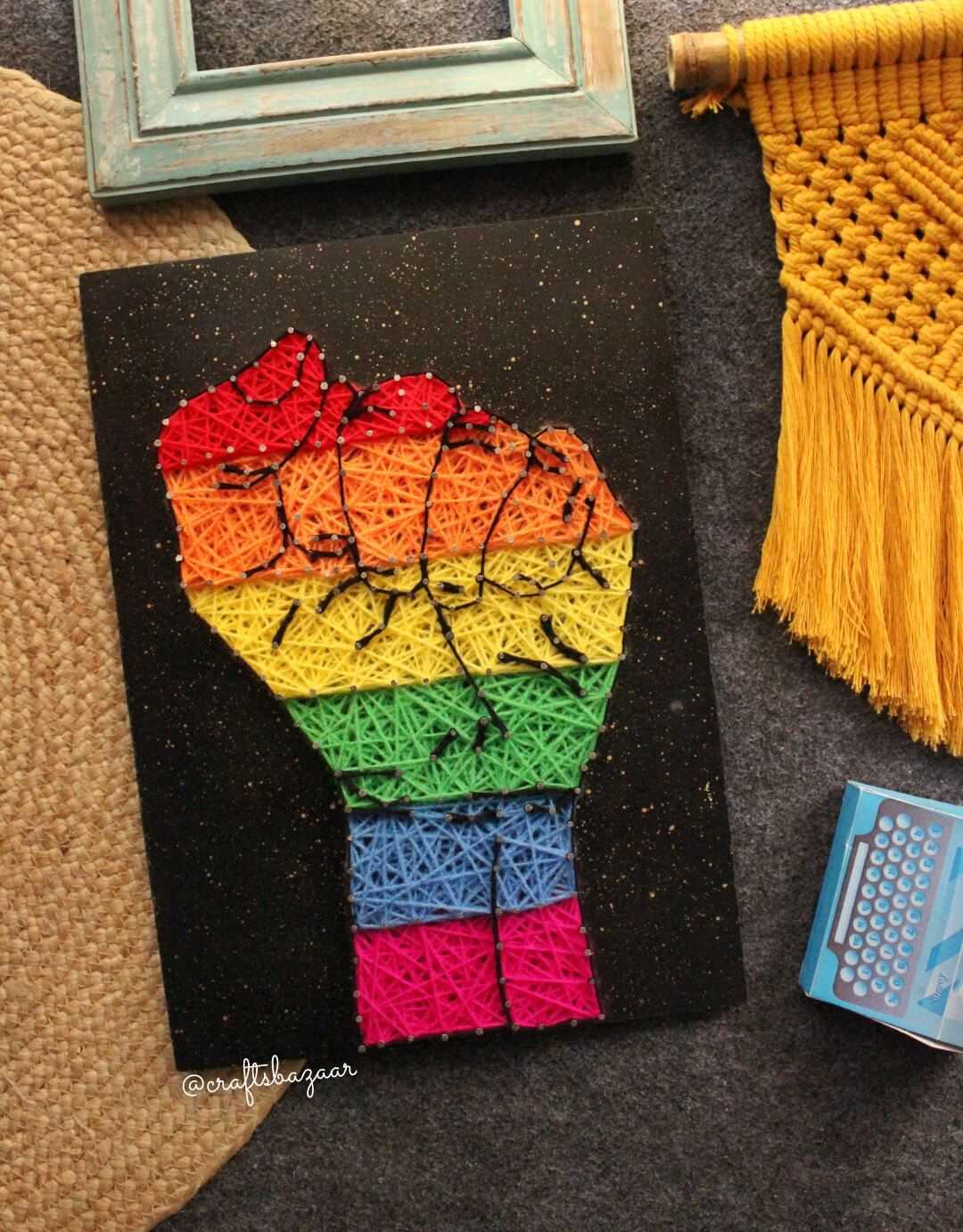 Pride String Art - Love is Love - Craftsbazaar