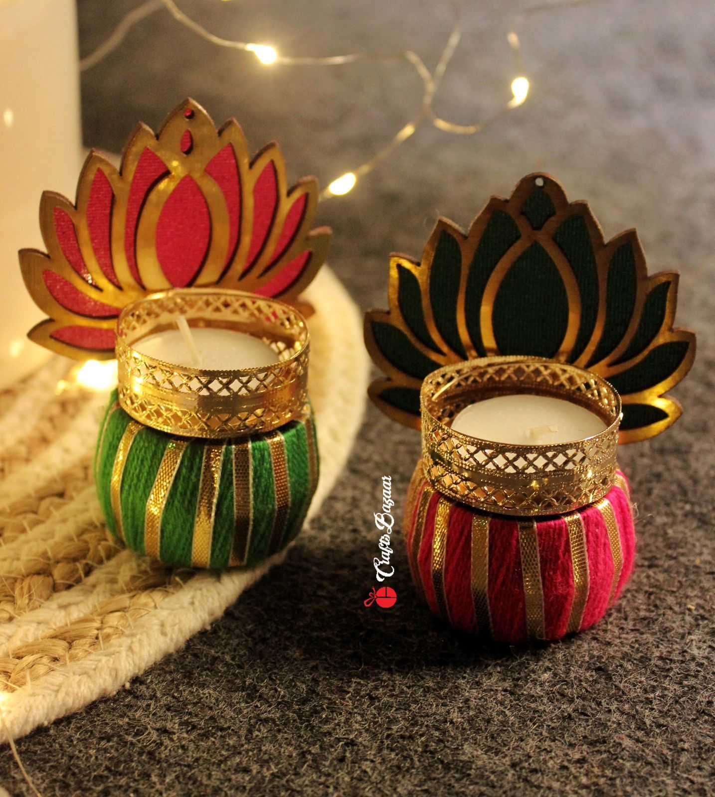 Serenity Tealight Holder for Diwali - Craftsbazaar