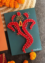 Shri Ganesh String Wall Art - Home Décor - Craftsbazaar