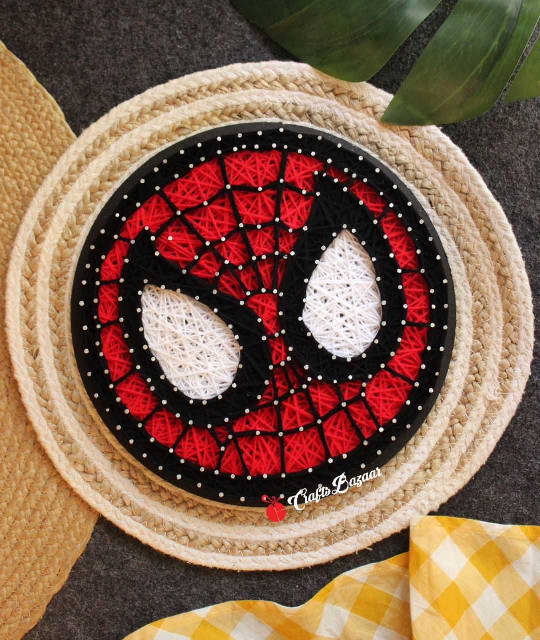 Spiderman - String Art - Craftsbazaar