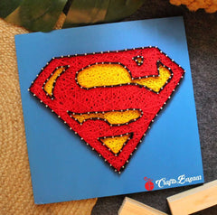 Superman Logo - String Art - Craftsbazaar