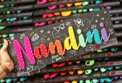 Wee- Personalised Colorful Name String Art - Craftsbazaar