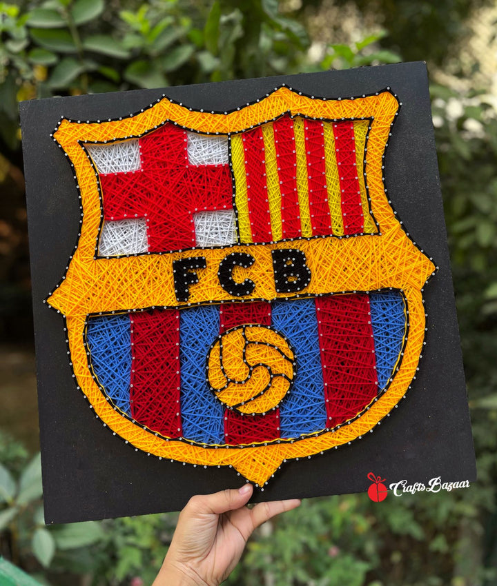 FCB logo football String Art