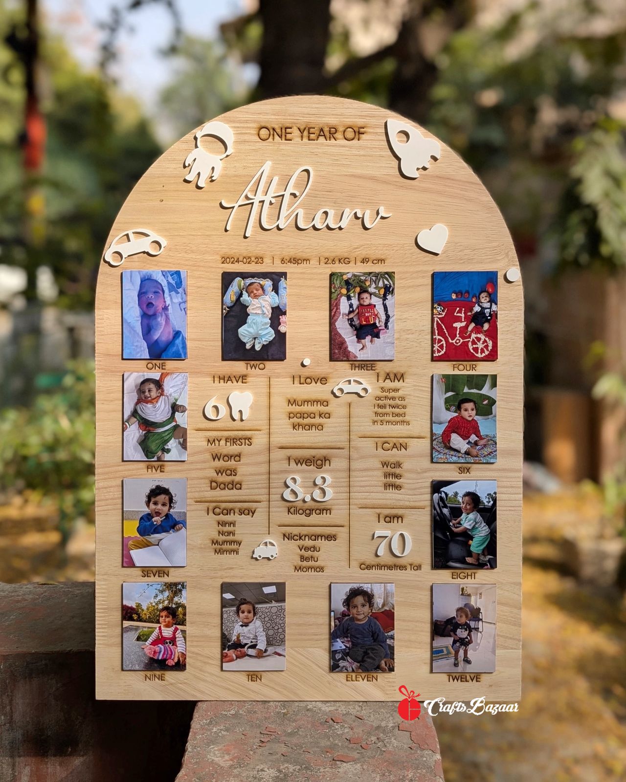 My year of Firsts- Baby Board