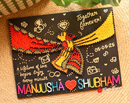 Gathbandhan- Customised Wedding String Art