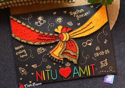 Gathbandhan- Customised Wedding String Art