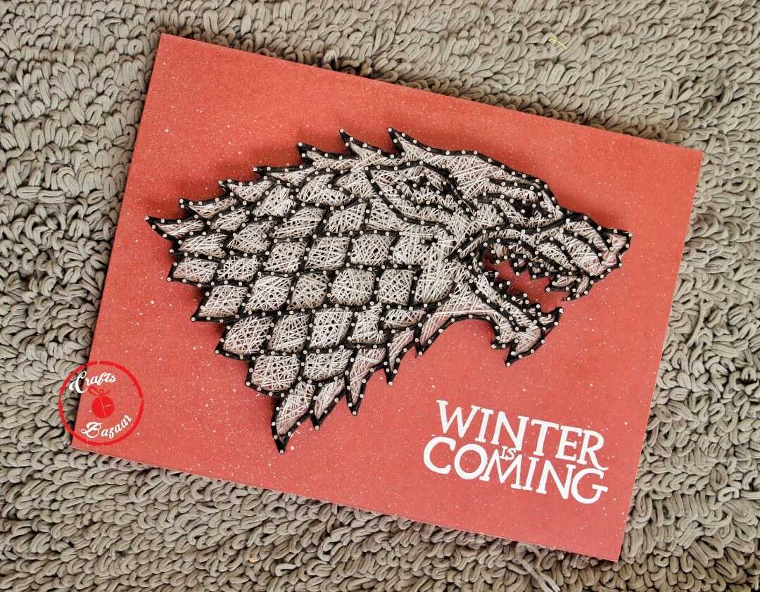 Winter Is Coming GOT String Art - Craftsbazaar