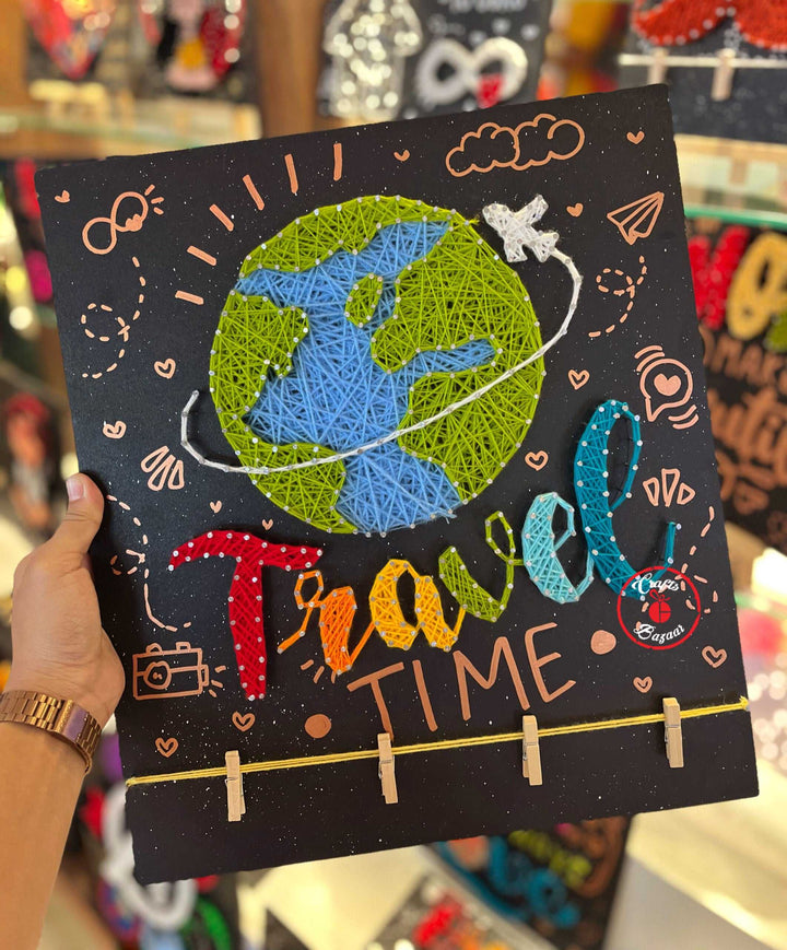 World Travel String Art - Craftsbazaar