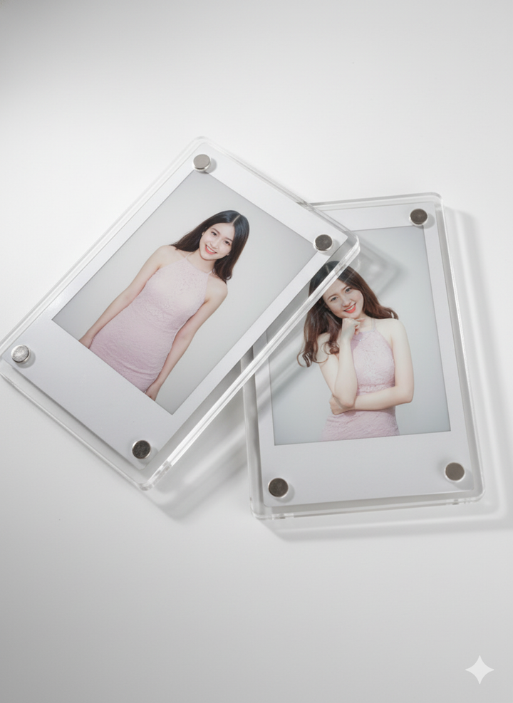 clear photo magnet