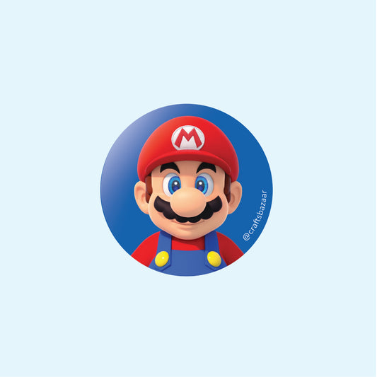Super Mario Button Badge