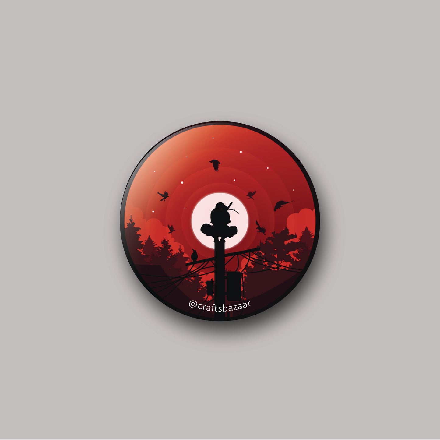Itachi Uchiha Button Badge